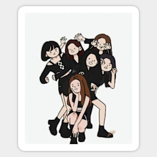 Le sserafim ot6 illustration Sticker